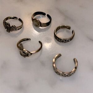 Five Toe Rings